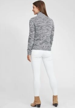 OXMO Vesten Gebreid Vest Dames Blauw / Grijs -Kledinglijn Winkel b4f995a0258802b42fc48b4d4d6975c5