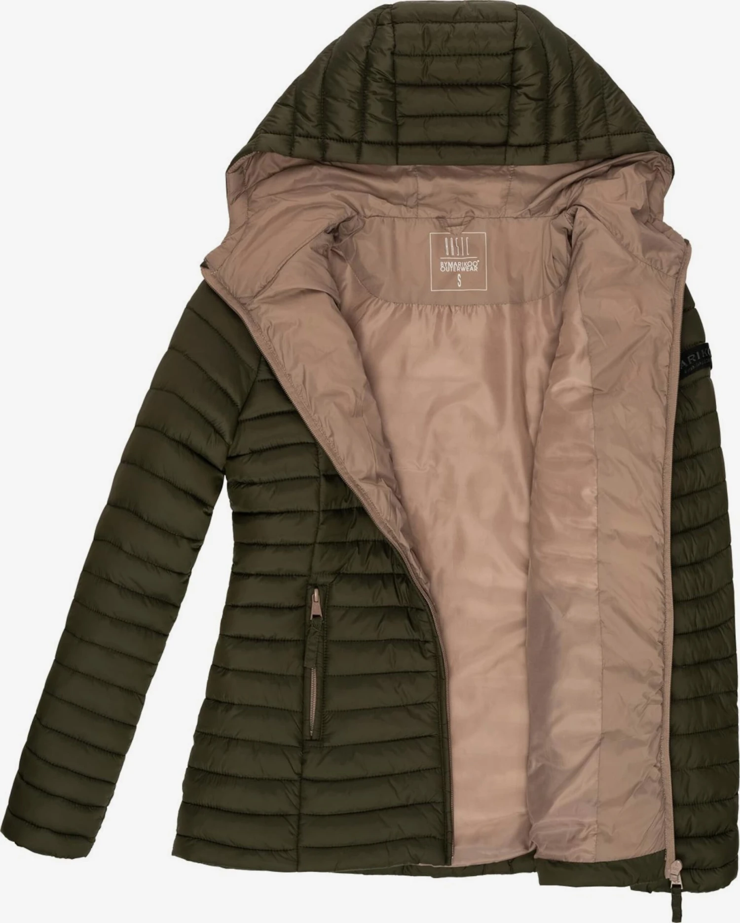 Marikoo Tussenjassen Tussenjas Asraa Dames Olijfgroen 4 Marikoo Tussenjassen Tussenjas Asraa Dames Olijfgroen - Afbeelding 4