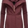 Ragwear Parkas Tussenparka Ybela Dames Wijnrood