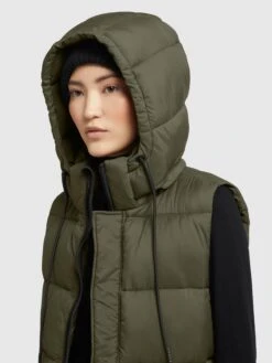 Khujo Bodywarmers Bodywarmer Eden Dames Kaki -Kledinglijn Winkel c41c4bcaf14a02263770ff1ffe876720