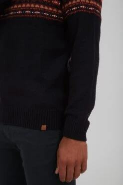 Blend Coltruien Trui TJESSE Heren Donkerrood / Zwart -Kledinglijn Winkel c570d19fcd19121bbf445364a6f06255