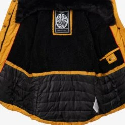 Marikoo Winterjassen Winterjas Lotusblüte Dames Goudgeel -Kledinglijn Winkel c70e4aea234b060fa086105867d2b61f