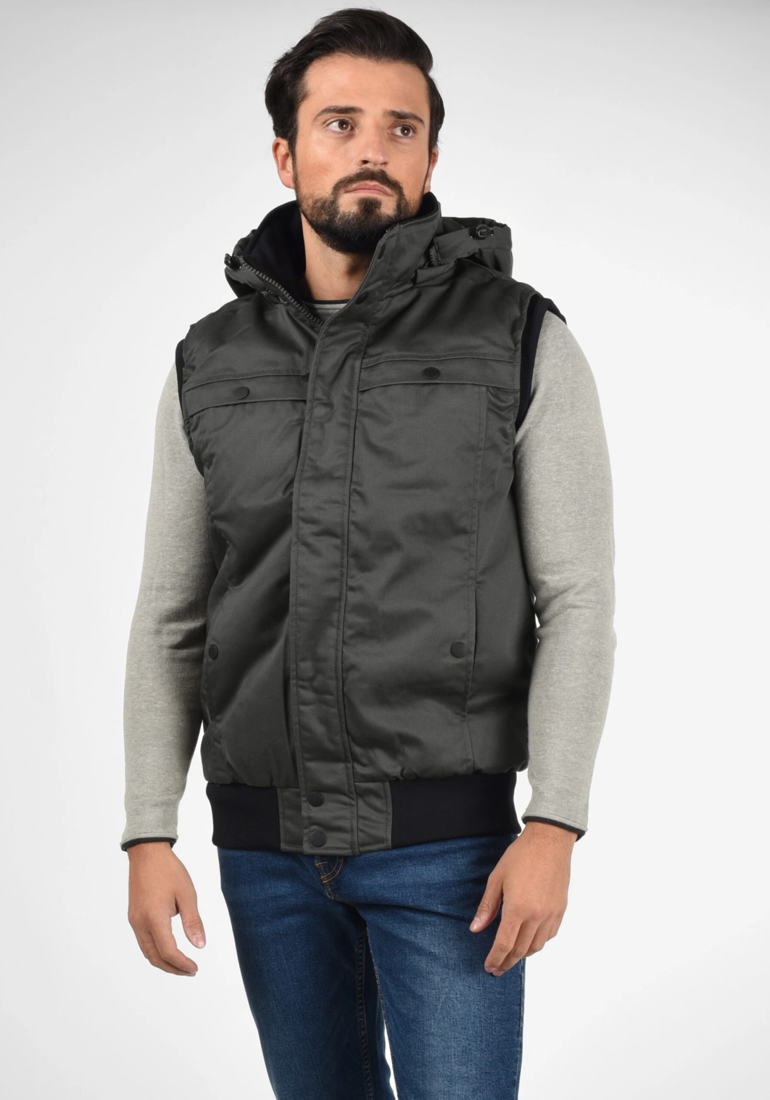 Redefined Rebel Bodywarmers Bodywarmer Mario Heren Donkergrijs 2 Redefined Rebel Bodywarmers Bodywarmer Mario Heren Donkergrijs - Afbeelding 2