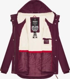 Marikoo Winterjassen Winterjas Bikoo Dames Wijnrood -Kledinglijn Winkel d116c7d2a3e8579c0879f6754137166e