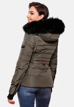 Navahoo Winterjassen Winterjas Adele Dames Taupe -Kledinglijn Winkel d2234fcdaf1e1cf02c862cd7bf3faf43