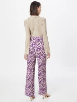 Monki Pantalons Wide Leg Broek Dames Lila -Kledinglijn Winkel d671a87a0ec68c03d94d90b831697867