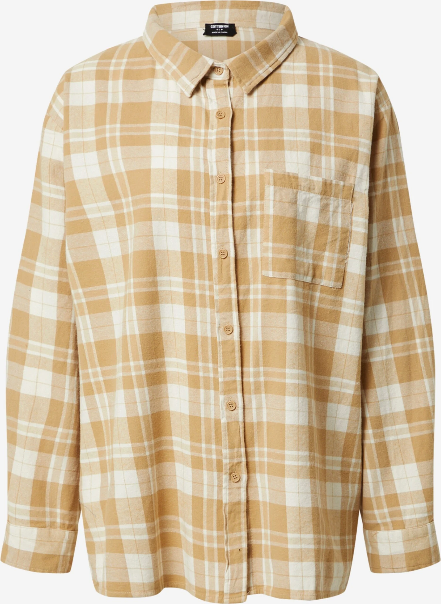 COTTON ON Overhemden Blouse Dames Karamel 1 COTTON ON Overhemden Blouse Dames Karamel