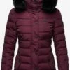 Navahoo Winterjassen Winterjas Milianaa Dames Aubergine