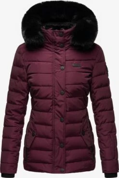 Navahoo Winterjassen Winterjas Milianaa Dames Aubergine