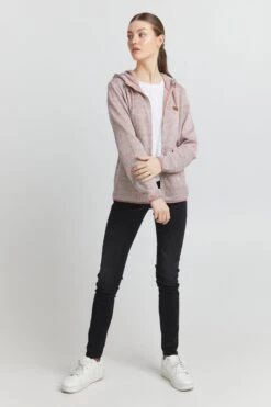 OXMO Outdoor Jassen Fleece Jas Pebbles Dames Roze -Kledinglijn Winkel de493b0ba04edb1d6b777ab7a1780a70