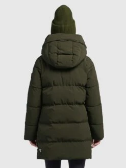 Khujo Korte Mantels Wintermantel Wente Dames Kaki -Kledinglijn Winkel debf607d7efff65ff72f740c28a1efdd