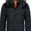 Indicode Jeans Parkas Winterparka Hexyl Heren Zwart