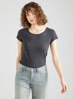 Ragwear T-shirts Shirt MINTT Dames Donkergrijs -Kledinglijn Winkel e215808275aa771a510aff264b90a65e