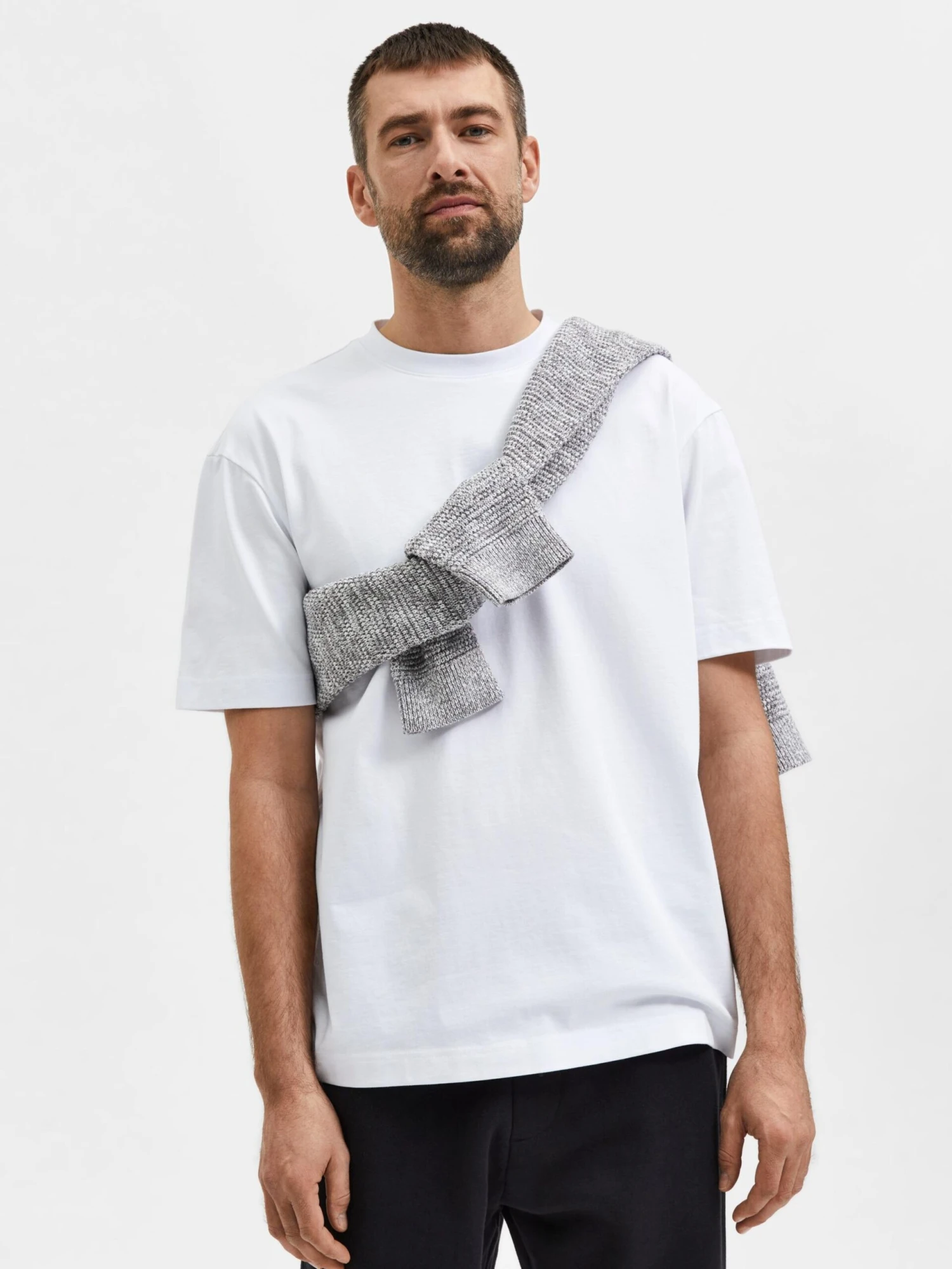 Selected Homme T-shirts Shirt TRUMAN Heren Wit 5 Selected Homme T-shirts Shirt TRUMAN Heren Wit - Afbeelding 5