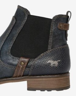 Mustang Enkellaarsjes Chelsea Boots Dames Navy -Kledinglijn Winkel e37c10633f5917bc8f34c81153a94ed4