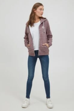 OXMO Sweatvesten Sweatvest HELNA Dames Bruin Gemêleerd -Kledinglijn Winkel ea32f05e81b96a96d046ebb084e9033e