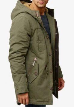 Indicode Jeans Parkas Winterparka Barge Heren Kaki -Kledinglijn Winkel ec1c19961c5bb9db325fc9a4aa9c8f7f