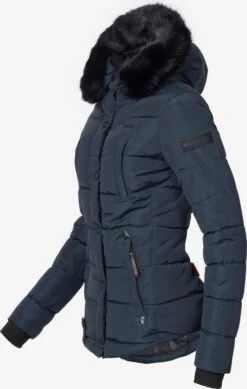 Marikoo Winterjassen Winterjas Lotusblüte Dames Donkerblauw -Kledinglijn Winkel ed445598e2174249c2d69f32cc72fc32