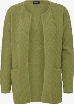 OXMO Vesten Gebreid Vest Dames Groen
