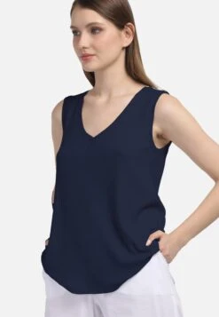 HELMIDGE Mouwloze Shirts Top Dames Blauw -Kledinglijn Winkel ef4864d5fdc024b30f4ade95f2060e99