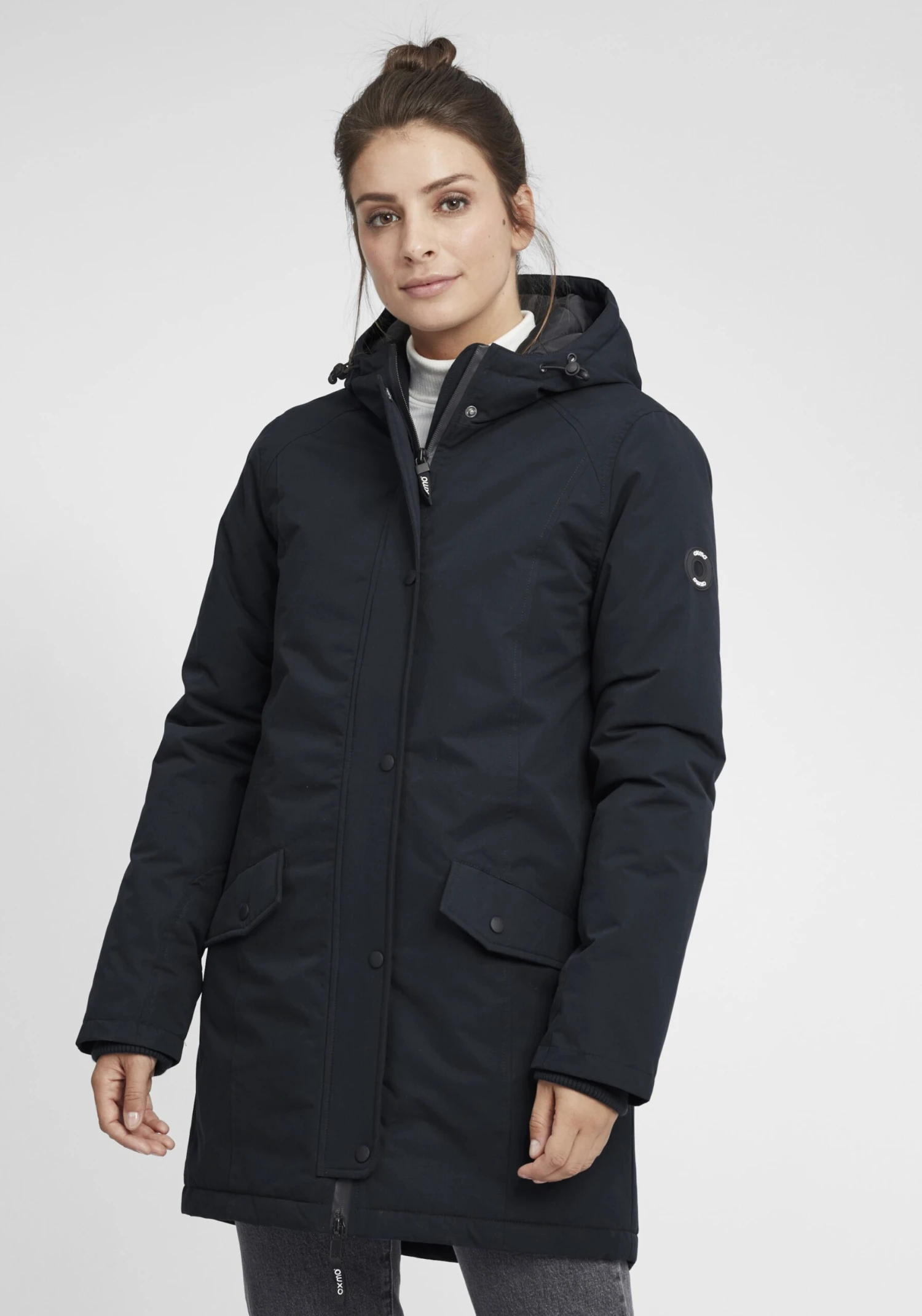 OXMO Parkas Tussenparka Tamila Dames Zwart 2 OXMO Parkas Tussenparka Tamila Dames Zwart - Afbeelding 2