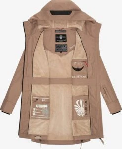 Marikoo Parkas Tussenparka Dames Donkerbeige -Kledinglijn Winkel f2667f479b18d66b0aaf21994a66c511