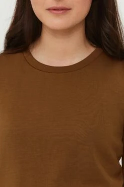 B.young T-shirts Shirt BYPUSTI Dames Bruin -Kledinglijn Winkel f4bb38a7b3bebdda8b6eb2cb6c4358ba