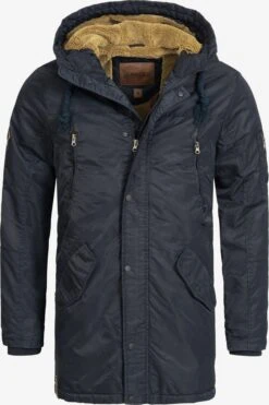 Indicode Jeans Parkas Winterparka Bardsley Heren Navy