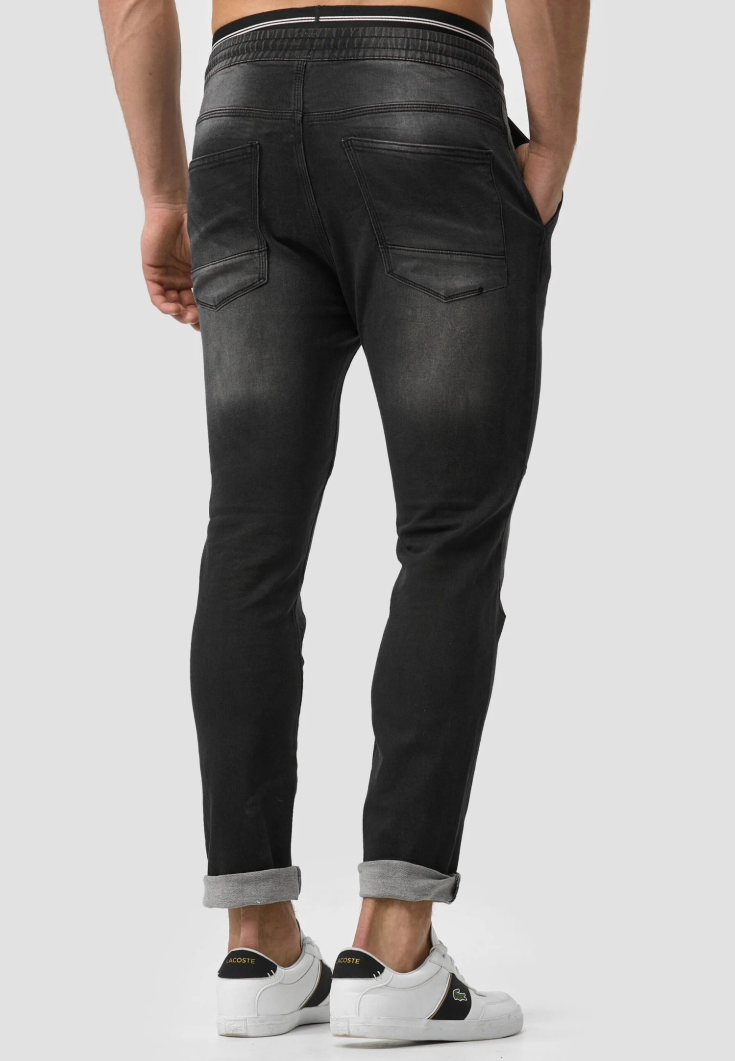 Indicode Jeans Pantalons Slimfit Broek Fabrizio Heren Zwart 6 Indicode Jeans Pantalons Slimfit Broek Fabrizio Heren Zwart - Afbeelding 6