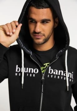 Bruno Banani Sweatvesten Met Capuchon Sweatvest Parker Heren Zwart -Kledinglijn Winkel fb8f95d4e2252e22fb7f242bb754044c